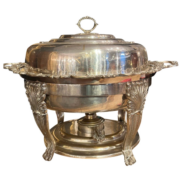 Bain Marie En Métal Argenté