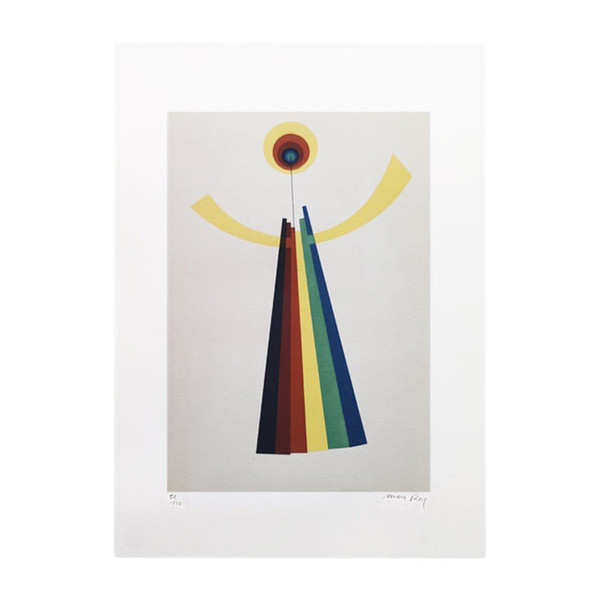 1970s Original Stunning Man Ray "Mime" Limited Edition Lithograph