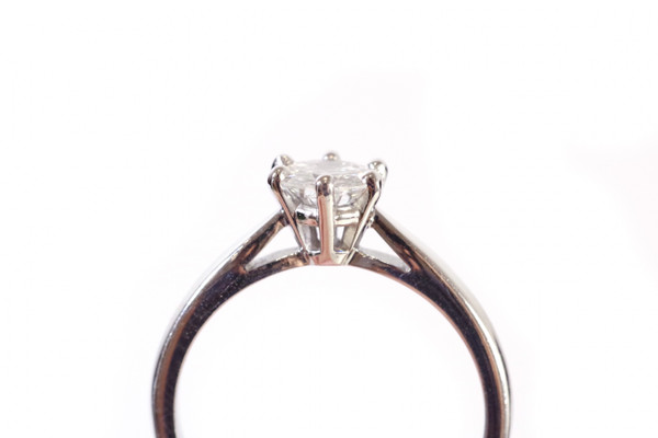 Anello solitario con diamante da 0,70 carati in oro 18 carati , anello solitario, matrimonio, diamante taglio brillante