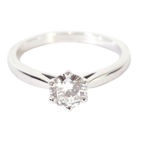 Anello solitario con diamante da 0,70 carati in oro 18 carati , anello solitario, matrimonio, diamante taglio brillante