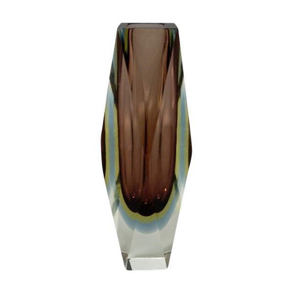 1960s Astonishing Vase in Murano Glass By Flavio Poli for Seguso. Made in Italy