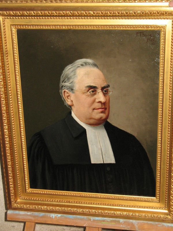 Paul Thomas (1859-1940) portrait d'un homme de loi Oil on canvas signed and dated 1902