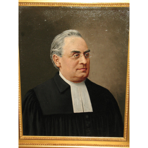 Paul Thomas (1859-1940) portrait d'un homme de loi Oil on canvas signed and dated 1902