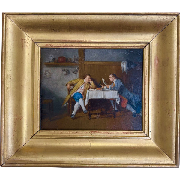 Meissonier (attribué) - La Confidence