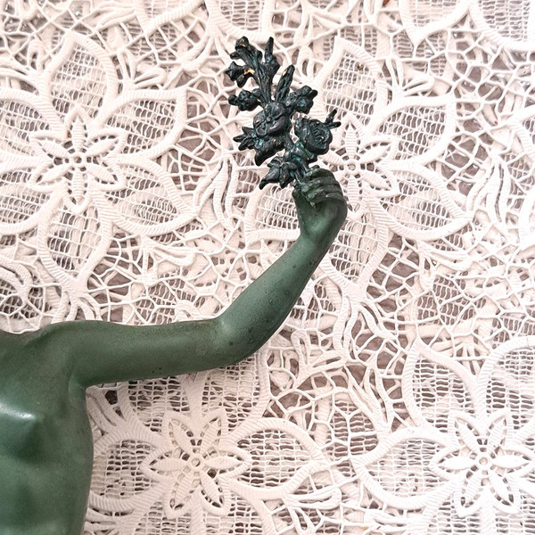 Art Deco sculpture by Marcel-André Bouraine (1886 - 1948) known as Briand
