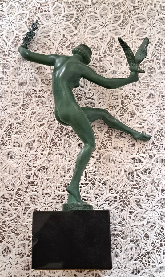Art Deco sculpture by Marcel-André Bouraine (1886 - 1948) known as Briand