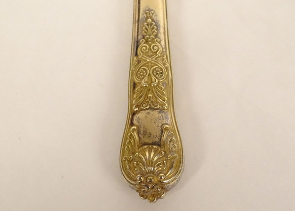 Posate 4PZ Argento Vermeil Vecchio Vital-Antoine Cardeilhac Impero 19°