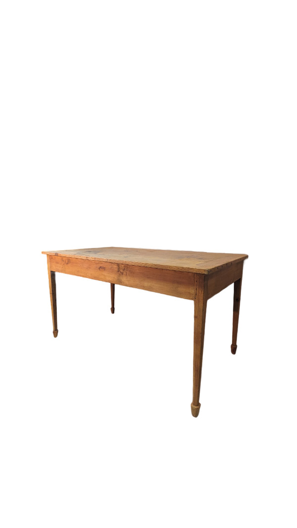 Table à manger en sapin 1900
