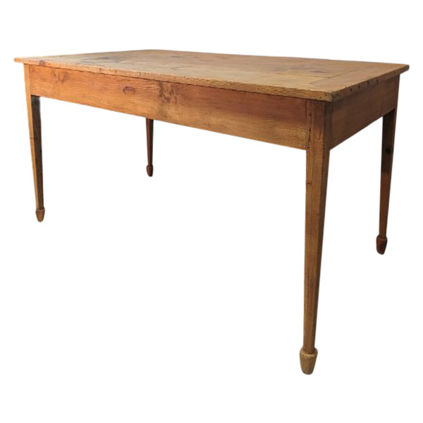 Table à manger en sapin 1900