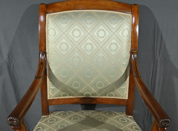 Coppia di Poltrone con Croci in Mogano, Epoca Restauro – Inizio XIX Secolo