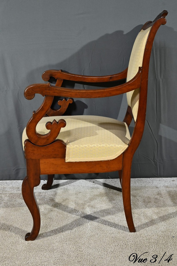 Fauteuil de Bureau en Acajou, époque Restauration – Début XIXe