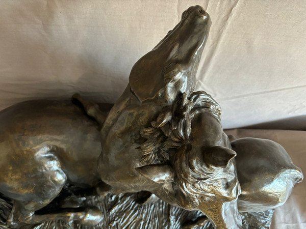 Sehr bedeutende Skulptur Die Auszeichnung in monumentaler Bronze