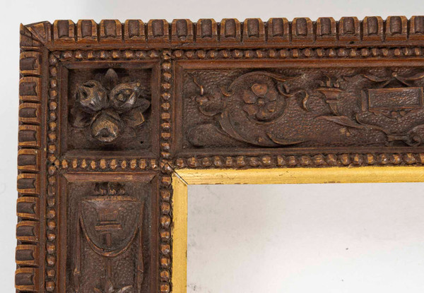 19th century carved wooden frame