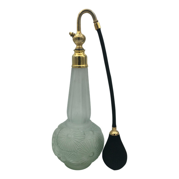 Pressed glass perfume atomizer