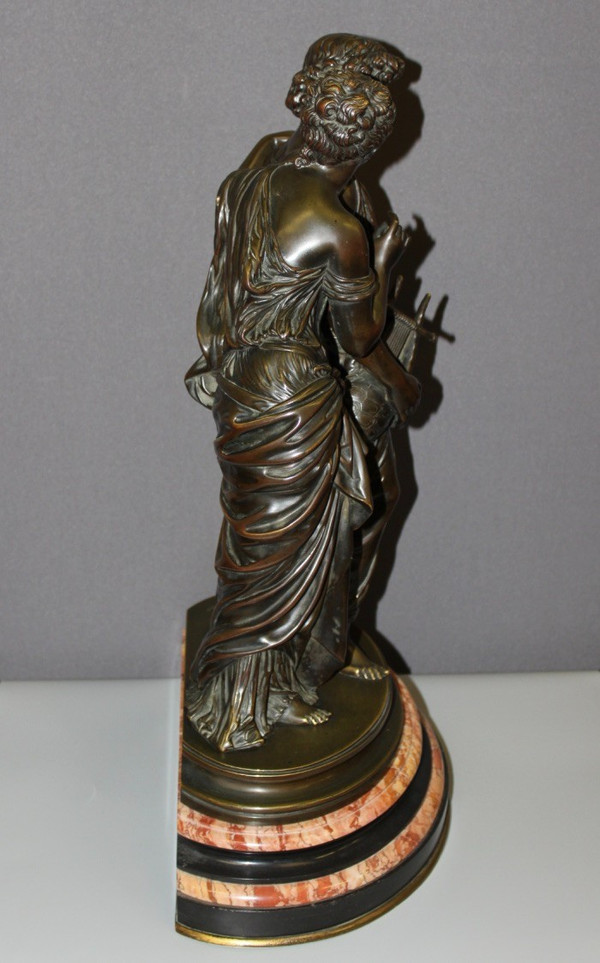 Bronze Orpheus And Eurydice After Hippolyte Moreau Late 19th Century