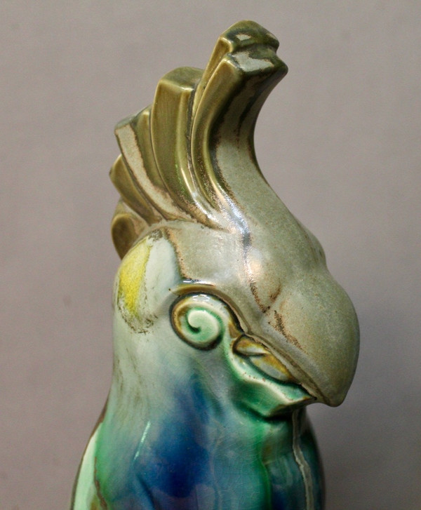 Paire De Cacatoès Art Deco Onnaing