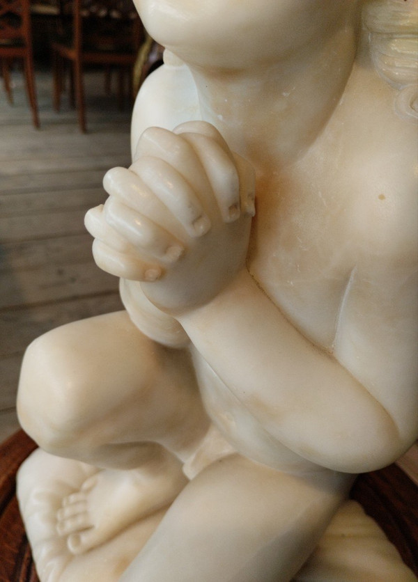 Praying Child - Alabaster - Florence - Luigi Pampaloni (1791-1847)