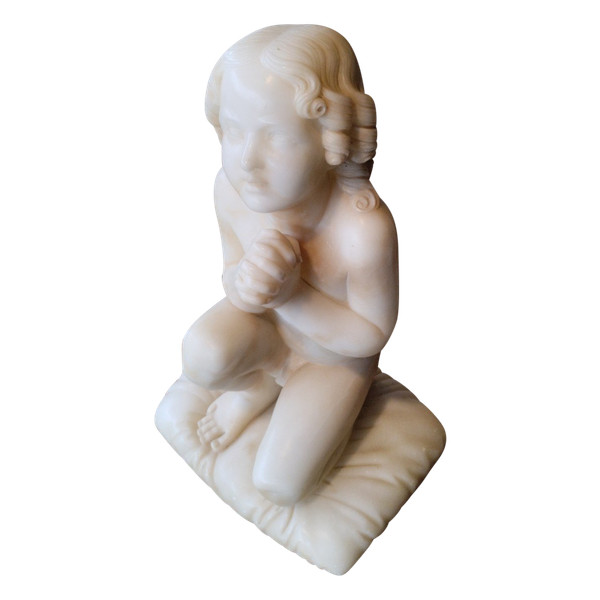 Praying Child - Alabaster - Florence - Luigi Pampaloni (1791-1847)