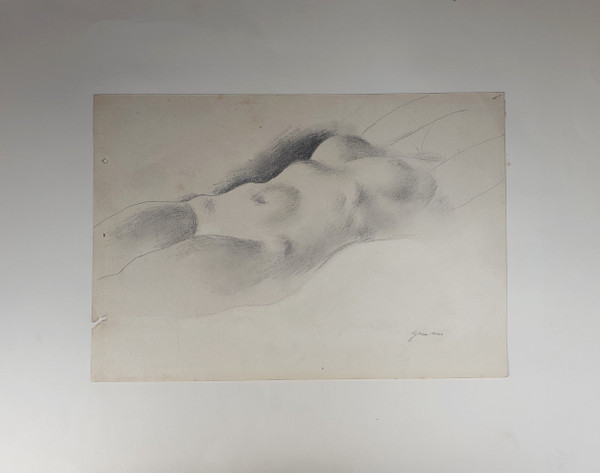 Wilhelm GIMMI - Studie einer länglichen nackten Gemme