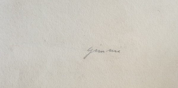 Wilhelm GIMMI - Studie einer länglichen nackten Gemme