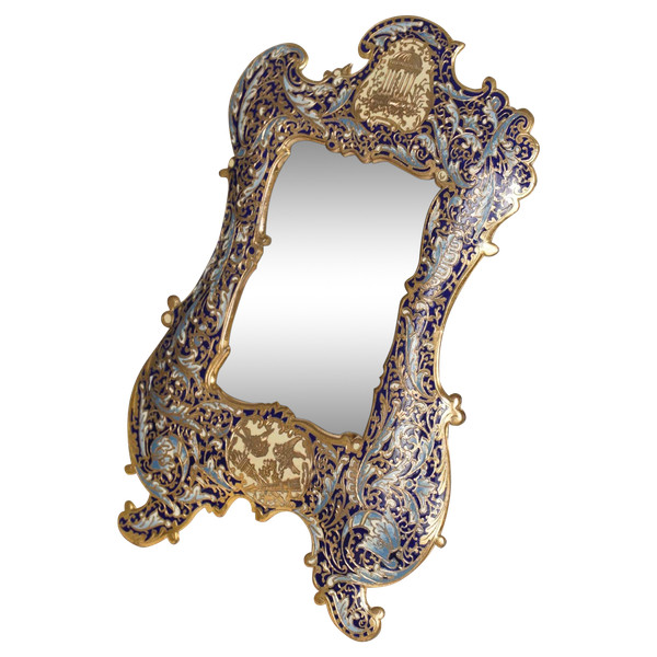 Un Cadre Photo En Bronze Cloisonné Fin XIXème Siècle 