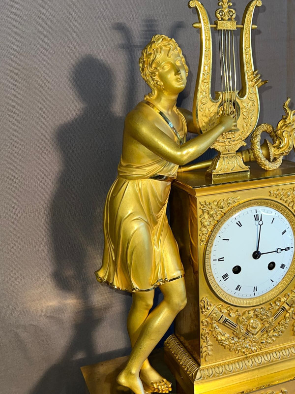 Gilt bronze mantelpiece Charles X period.