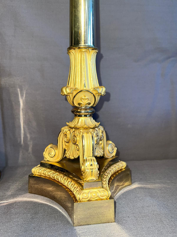 Gilt bronze mantelpiece Charles X period.