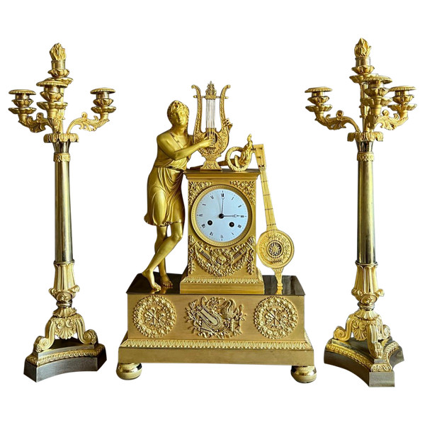 Gilt bronze mantelpiece Charles X period.