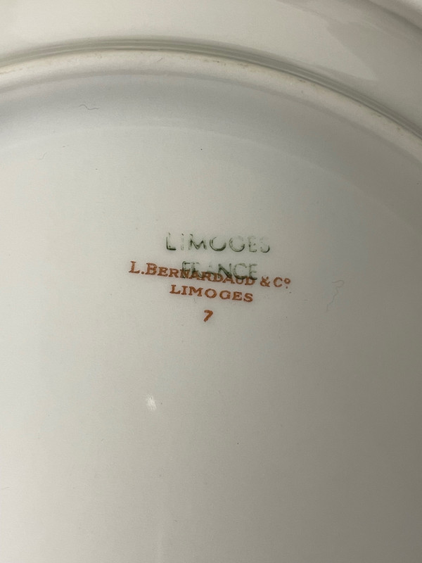 Bernardaud - Set di 24 piatti d'oro in porcellana di Limoges