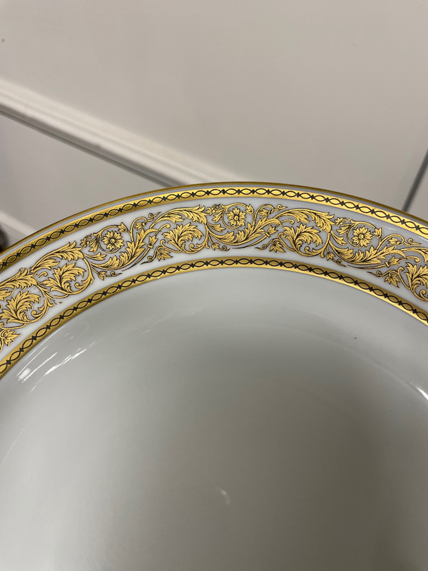 Bernardaud - Set di 24 piatti d'oro in porcellana di Limoges