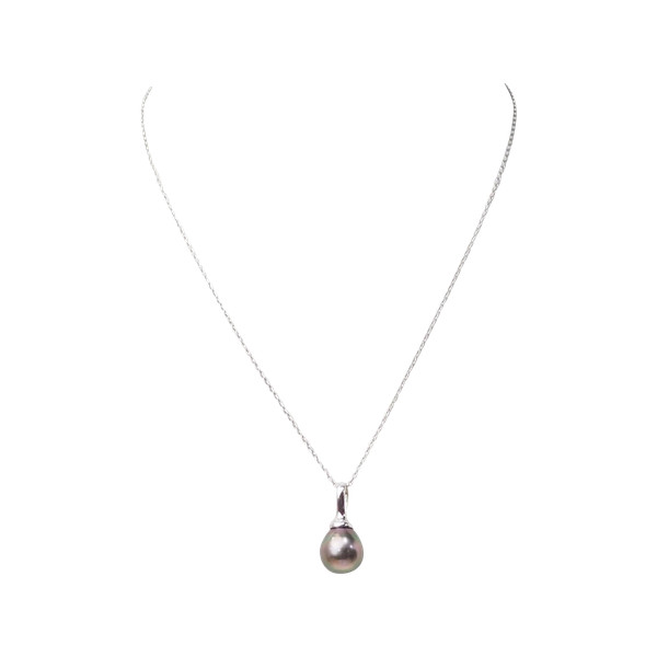 Collana in oro bianco e perle di Tahiti