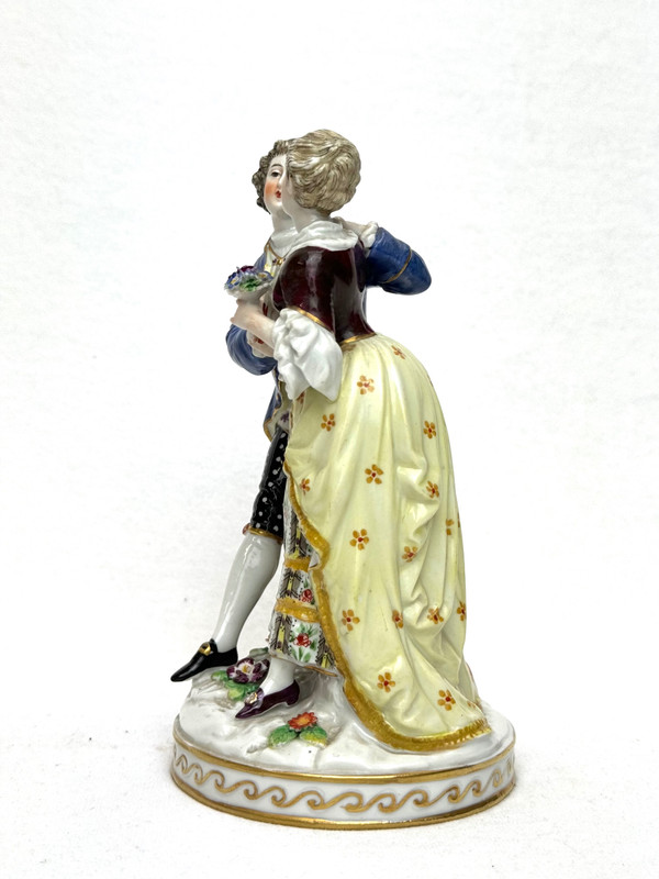 Rudolstadt - gallant scene in German porcelain.