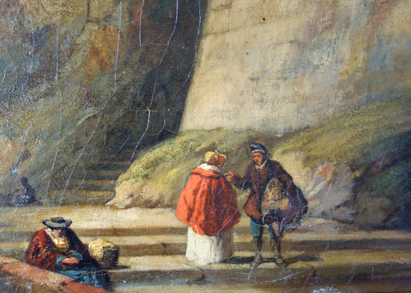 Caprice architectural by J. Paul Martin - large oil on canvas dated 1857 - 91cm x 124cm