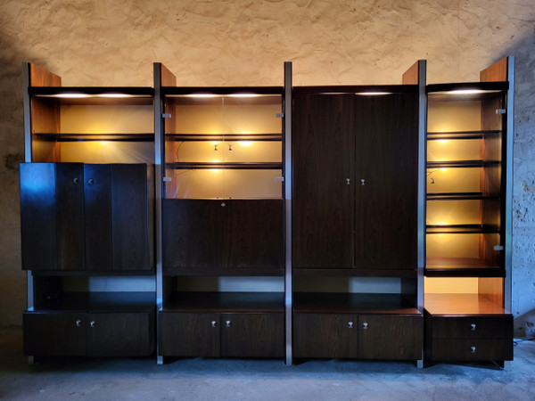Biblioteca / abitazione. fine anni '70 Roche Bobois Attrib. Michel Ducaroy.