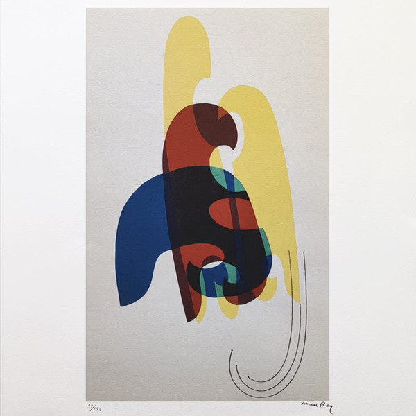 1970 Original Gorgeous Man Ray "Shadows" Limited Edition Lithograph