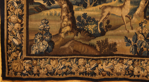 Verdure Tapestry From Flanders From The 17th Century