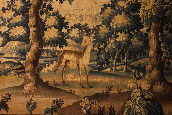 Verdure Tapestry From Flanders From The 17th Century