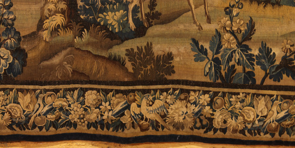 Verdure Tapestry From Flanders From The 17th Century