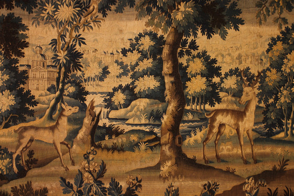 Verdure Tapestry From Flanders From The 17th Century