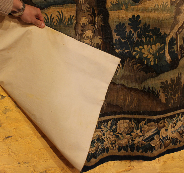 Verdure Tapestry From Flanders From The 17th Century