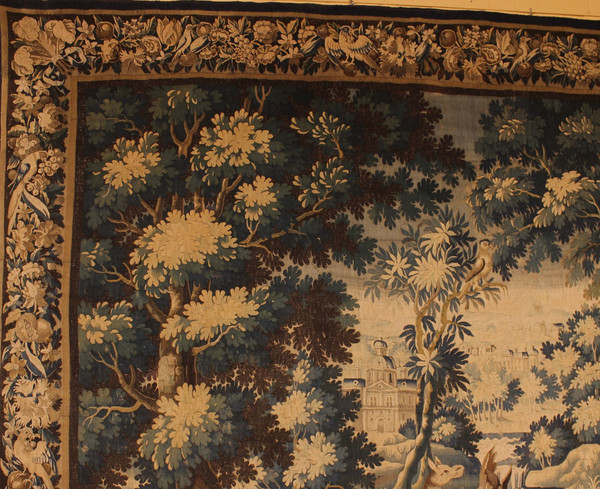 Verdure Tapestry From Flanders From The 17th Century