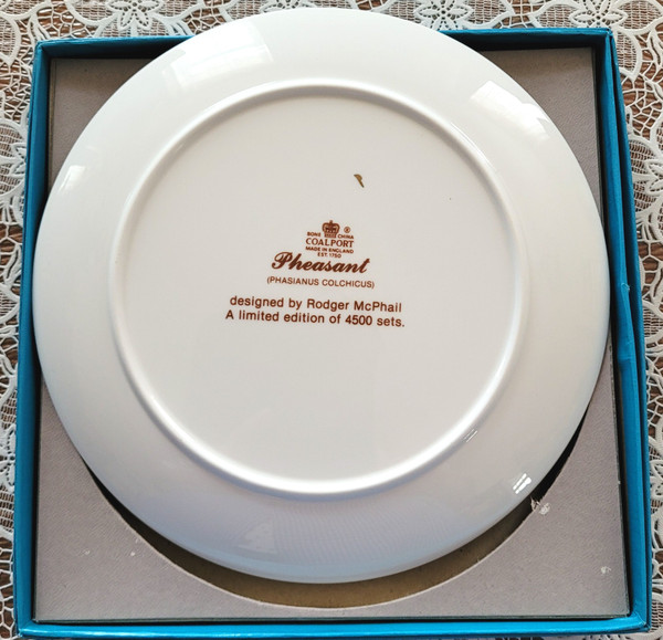 Set of 12 game and feather hunting plates