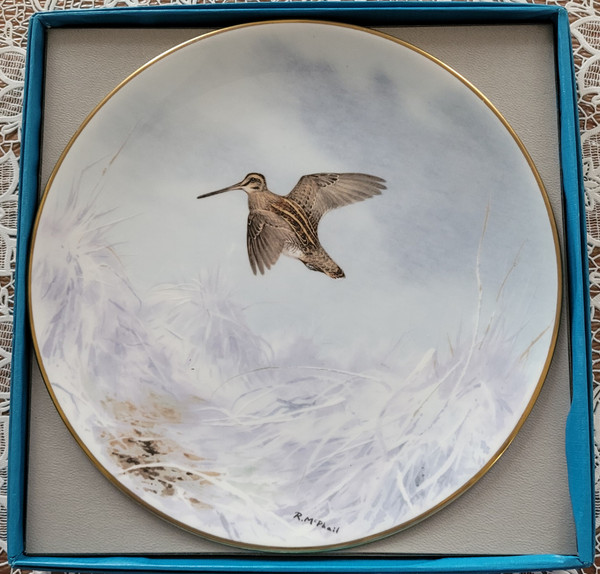 Set of 12 game and feather hunting plates