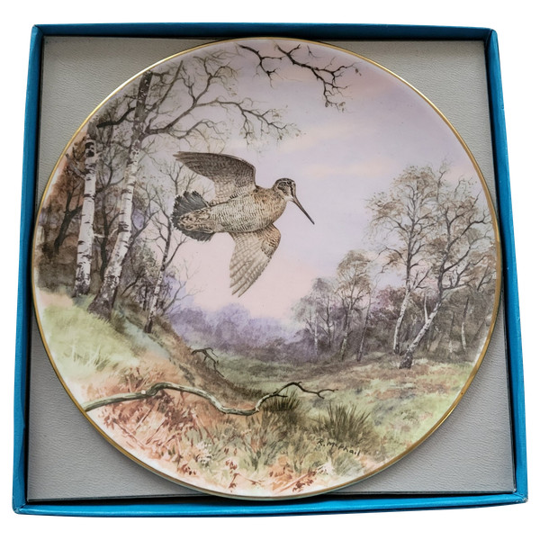 Set of 12 game and feather hunting plates