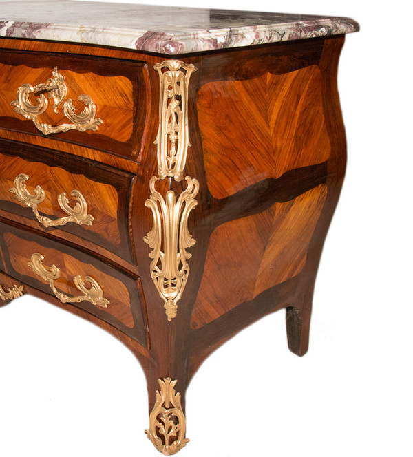 Commode D’époque Louis XV Estampillée L. Boudin 