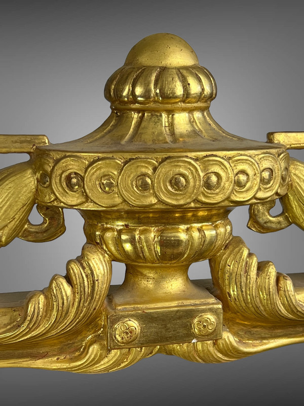 ANTIQUE ALSATIAN MIRROR IN GILDED WOOD (SUPERB GOLD GILDING) FROM THE 50'S
