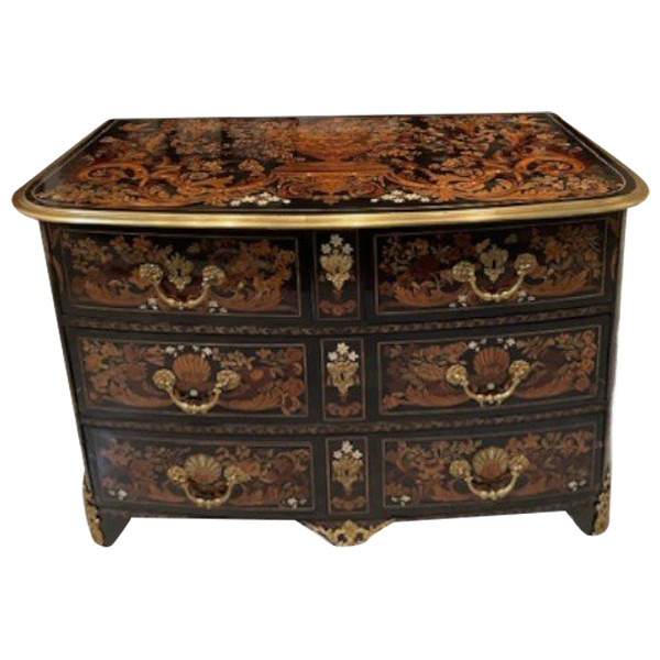 Commode d'époque Louis XIV dites "au jasmin" et  attribuée a PIERRE GOLE