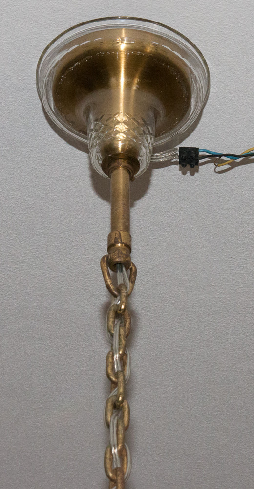 Grande lampadario Marie-Thérèse in cristallo di Boemia anni '20