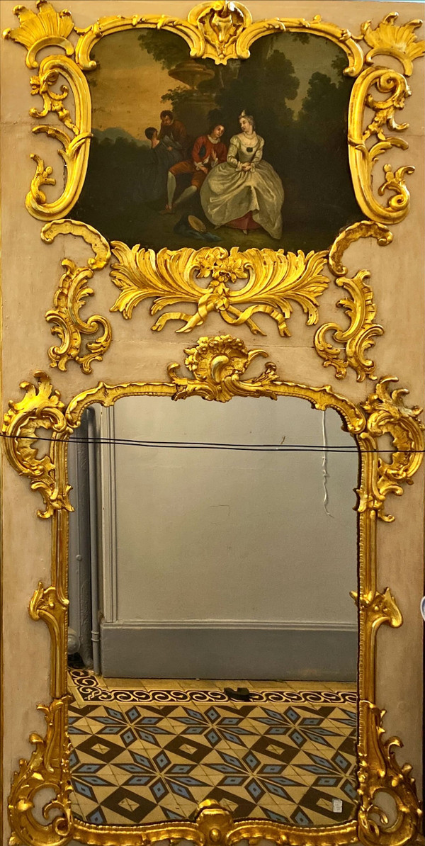 Large Louis XV overmantel