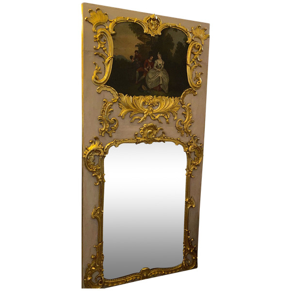 Large Louis XV overmantel